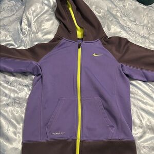 Nike Purple and Brown Therma-Fit Jacket